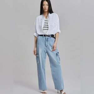 New Frankie Shop Kai Cargo Denim Jeans - Medium EXCELLENT CONDITION